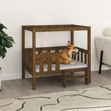 Vidaxl Dog Basket 95.5x73.5x90 cm Pine Solide Brown