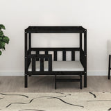 Vidaxl Dog Basket 95.5x73.5x90 cm Pine solide noir