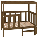 Vidaxl Dog Basket 105,5 x 83,5 x 100 cm Pine solide Honey Brown