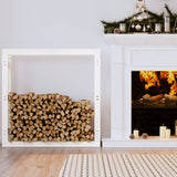 Vidaxl Fireplace Trek 100x25x100 cm Pino sólido White