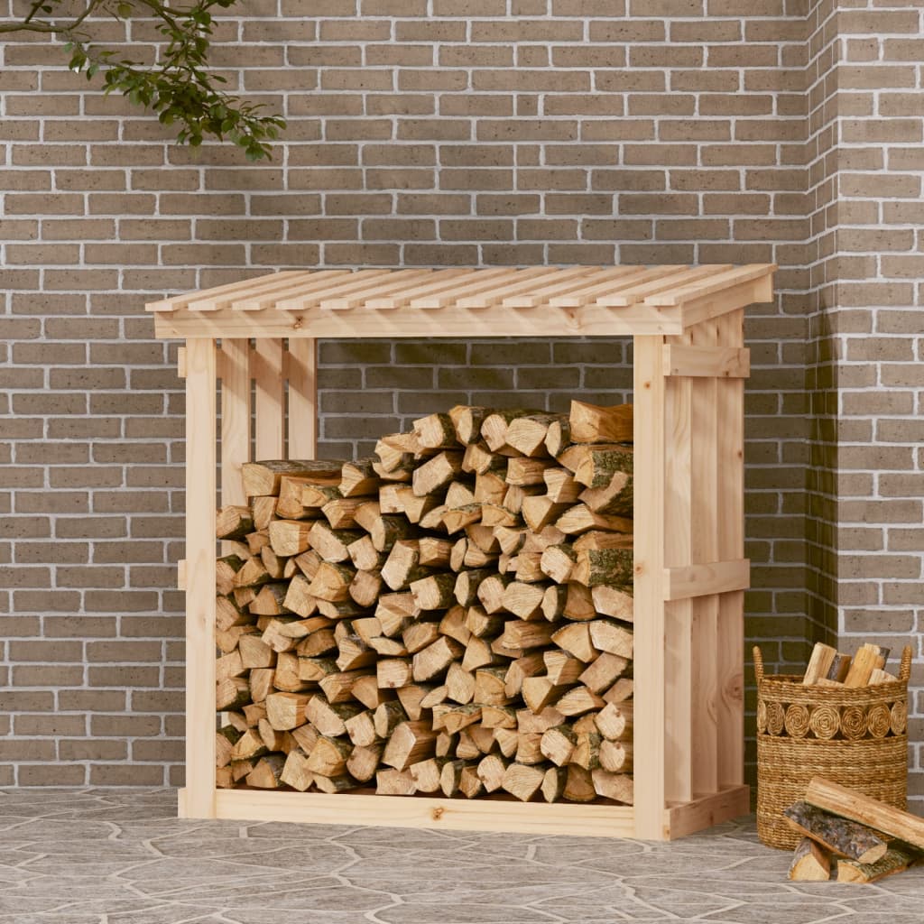 Vidaxl Fireplace Trek 108x64.5x109 cm de pino sólido