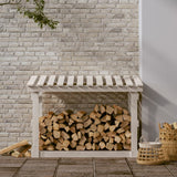 Vidaxl Fireplace Trek 108x64.5x77 cm de pino sólido