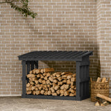 Vidaxl Fireplace Trek 108x64.5x77 cm de pino sólido