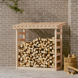 Vidaxl Fireplace Trek 108x64.5x110 cm Pine solide