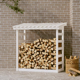 Vidaxl Fireplace Trek 108x64.5x110 cm Pino sólido White