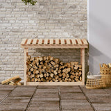 Vidaxl Fireplace Trek 108x64,5x78 cm pevná borovice