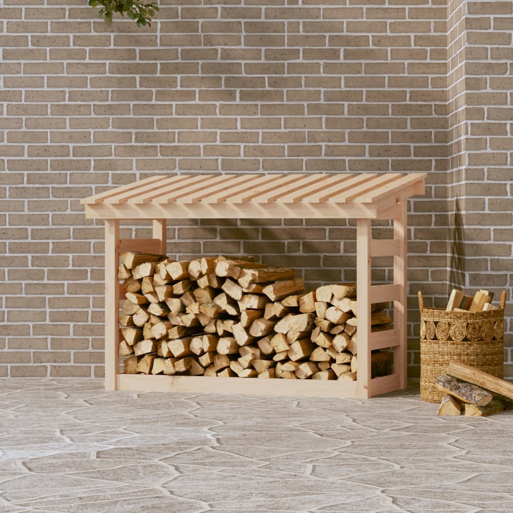 Vidaxl Fireplace Trek 108x64,5x78 cm pevná borovice