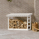 Viple de vidaxl 108x64.5x78 cm Pine solide blanc