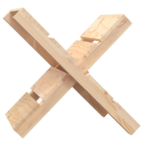 Porte-bloc de bois Vidaxl 47x39.5x48 cm Pine solide
