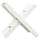 Porte-bloc de bois vidaxl 47x39.5x48 cm en pin massif blanc
