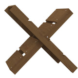 Vidaxl Houtblock Solder 47x39.5x48 cm Brown de miel de pin massif