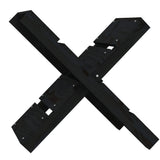 Porte-bloc de bois vidaxl 47x39.5x48 cm en pin solide noir