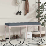 Vidaxl bankje 110x40x49 cm fluweel donkergrijs