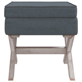 Vidaxl opbergkruk 45x45x49 cm fluweel donkergrijs
