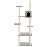 Vidaxl Cat Furniture avec Sisal Scratch Posts 153 cm Gris clair