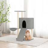 Vidaxl Cat Meubles avec Sisal Scratch Posts 96 cm Gris clair