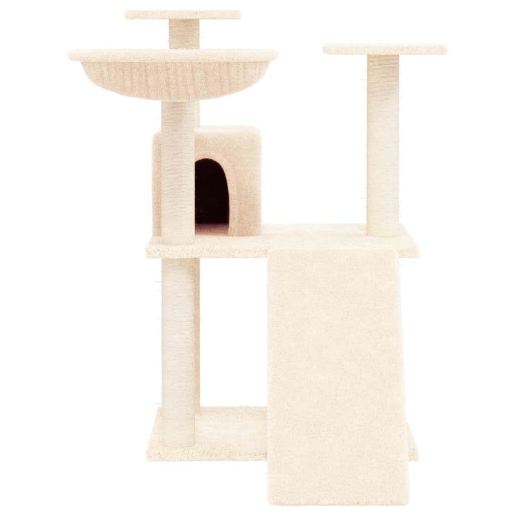 Vidaxl Cat Furniture z Sisal Scratosing Posts 83 cm kremowe kremowe