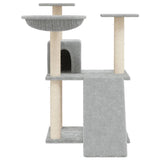 Vidaxl cat furniture with sisal scratching posts 83 cm light gray