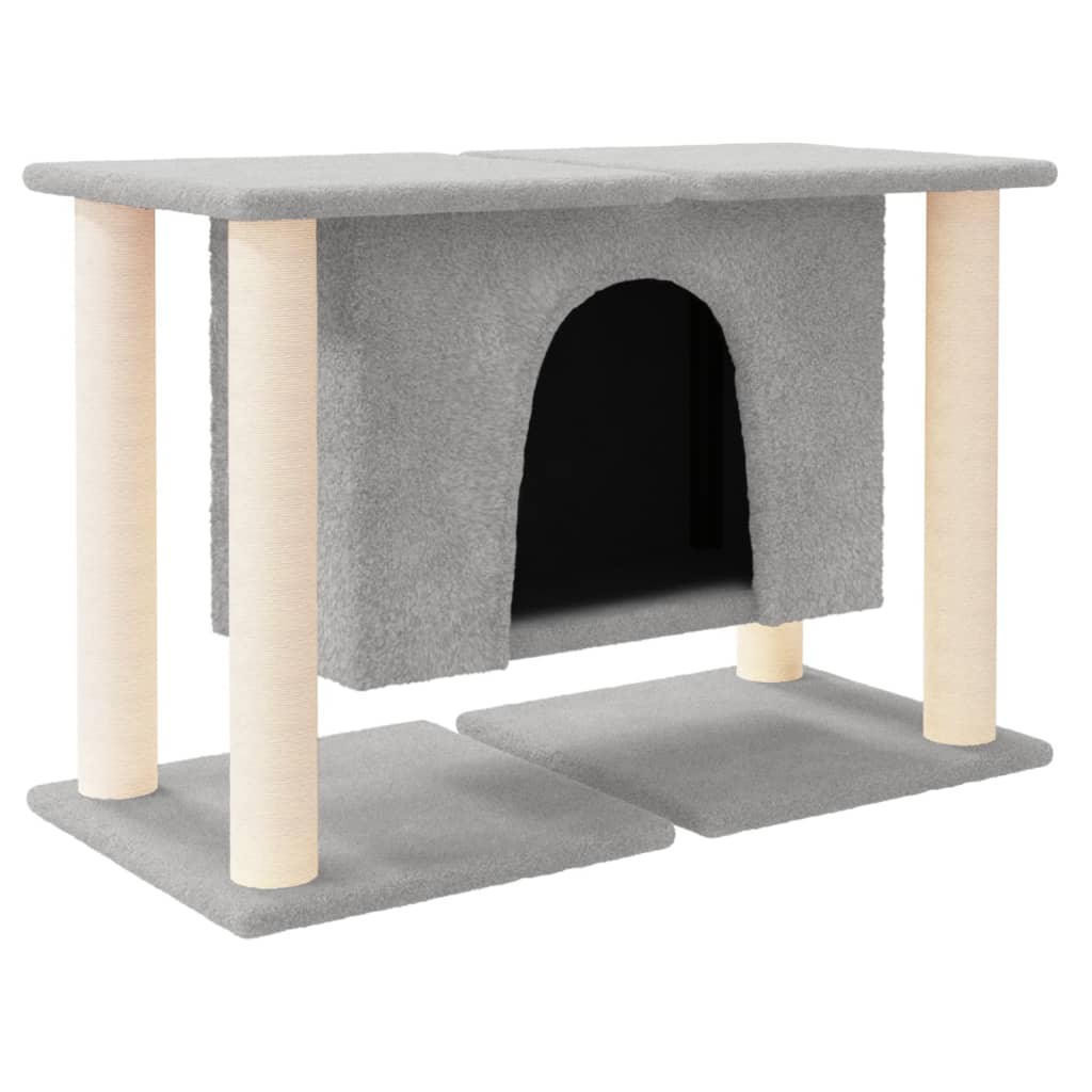 Vidaxl Cat Furniture con graffi di sisal 50 cm grigio chiaro