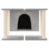 Vidaxl cat furniture with sisal scratching posts 50 cm light gray