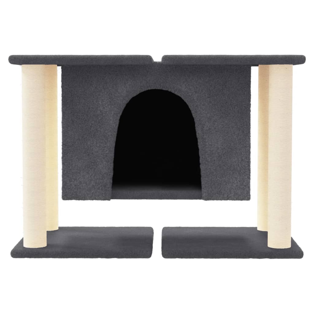 Vidaxl Cat Furniture con graffi di sisal 50 cm Grigio scuro