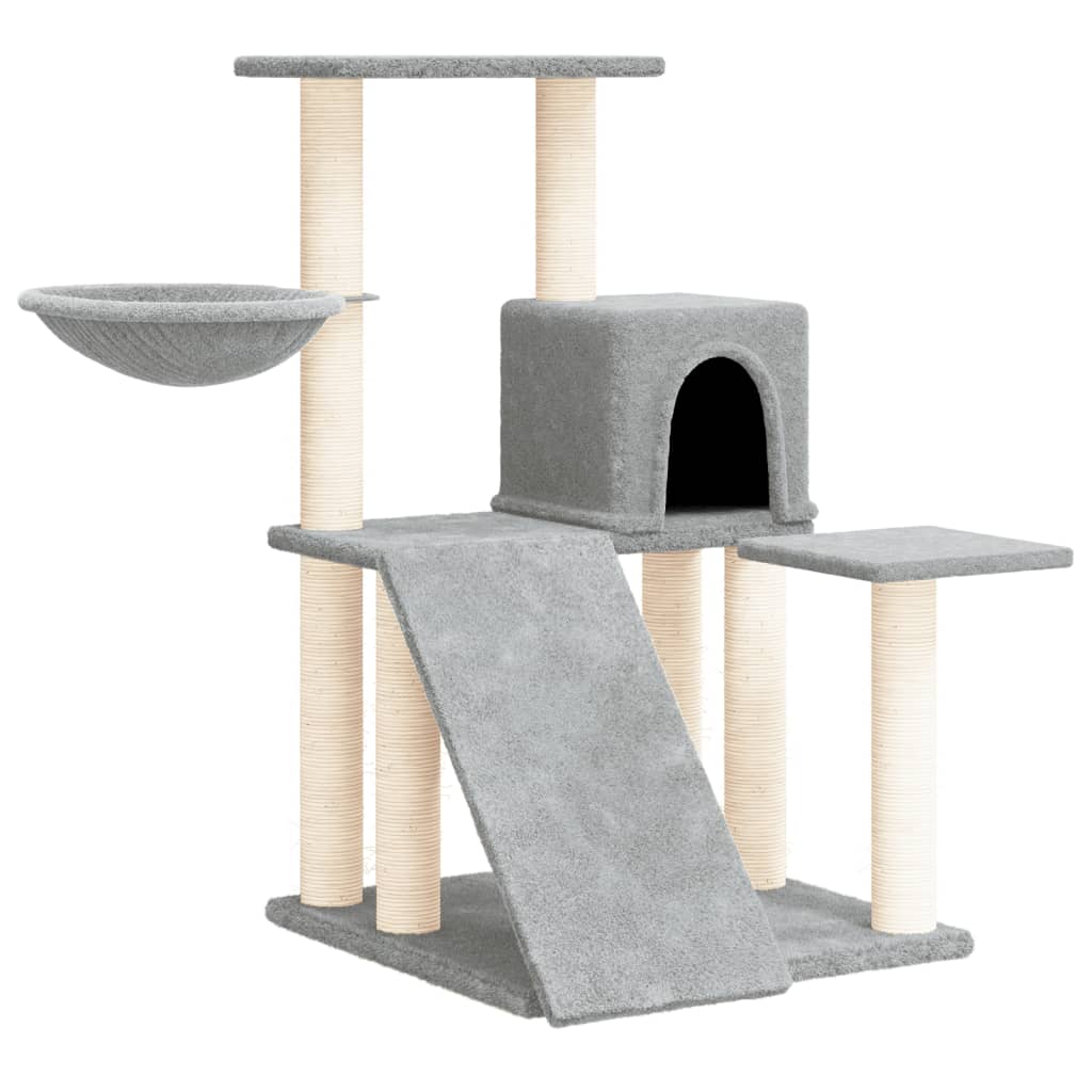 Vidaxl Cat Furniture avec Sisal Scratch Posts 82 cm Gris clair