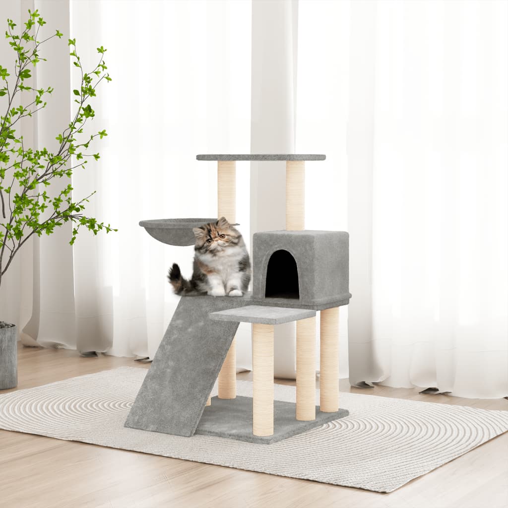 Vidaxl Cat Furniture avec Sisal Scratch Posts 82 cm Gris clair