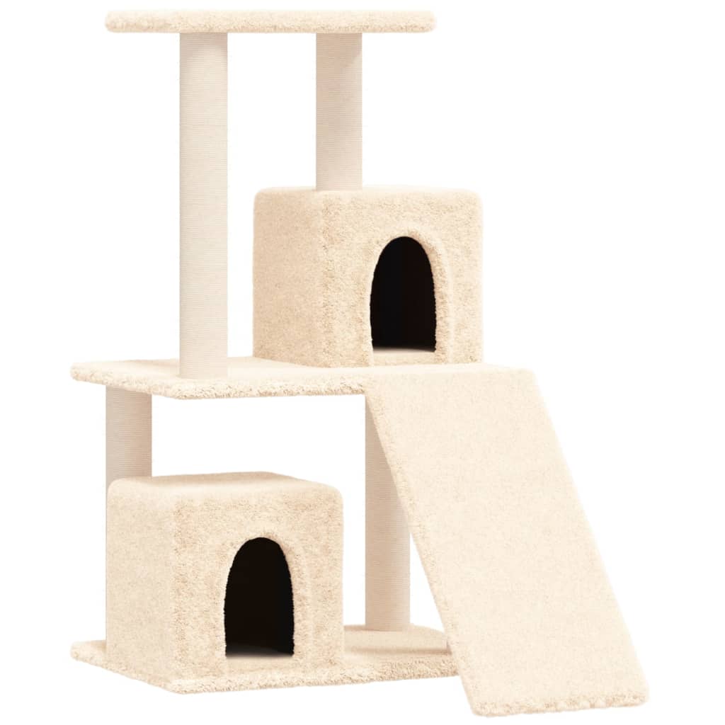 Vidaxl Cat Furniture With Sisal Scratching Posts 82 cm creme -farvet