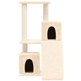 Muebles de gato de Vidaxl con postes de rascado de sisal 82 cm de crema