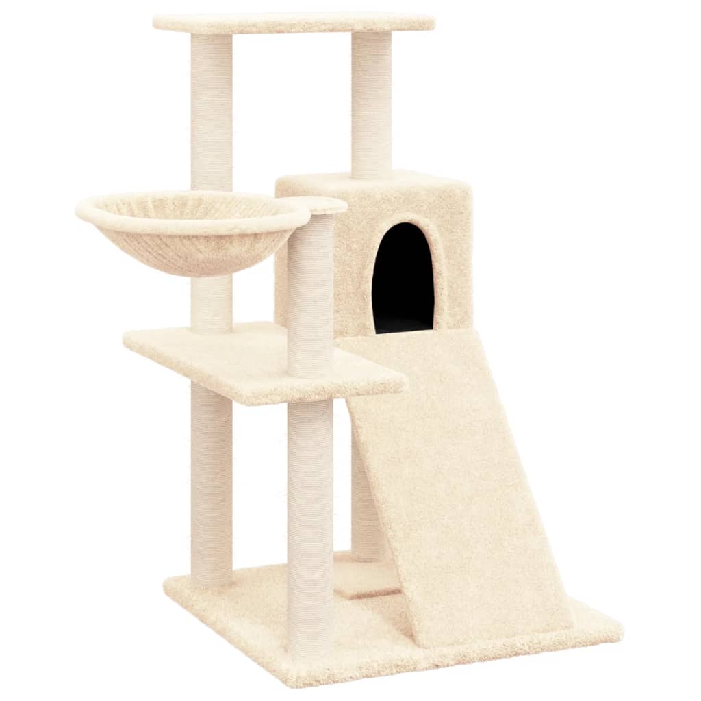 Vidaxl Cat Furniture z Sisal Scratosing Posts 82 cm kremowe kremowe