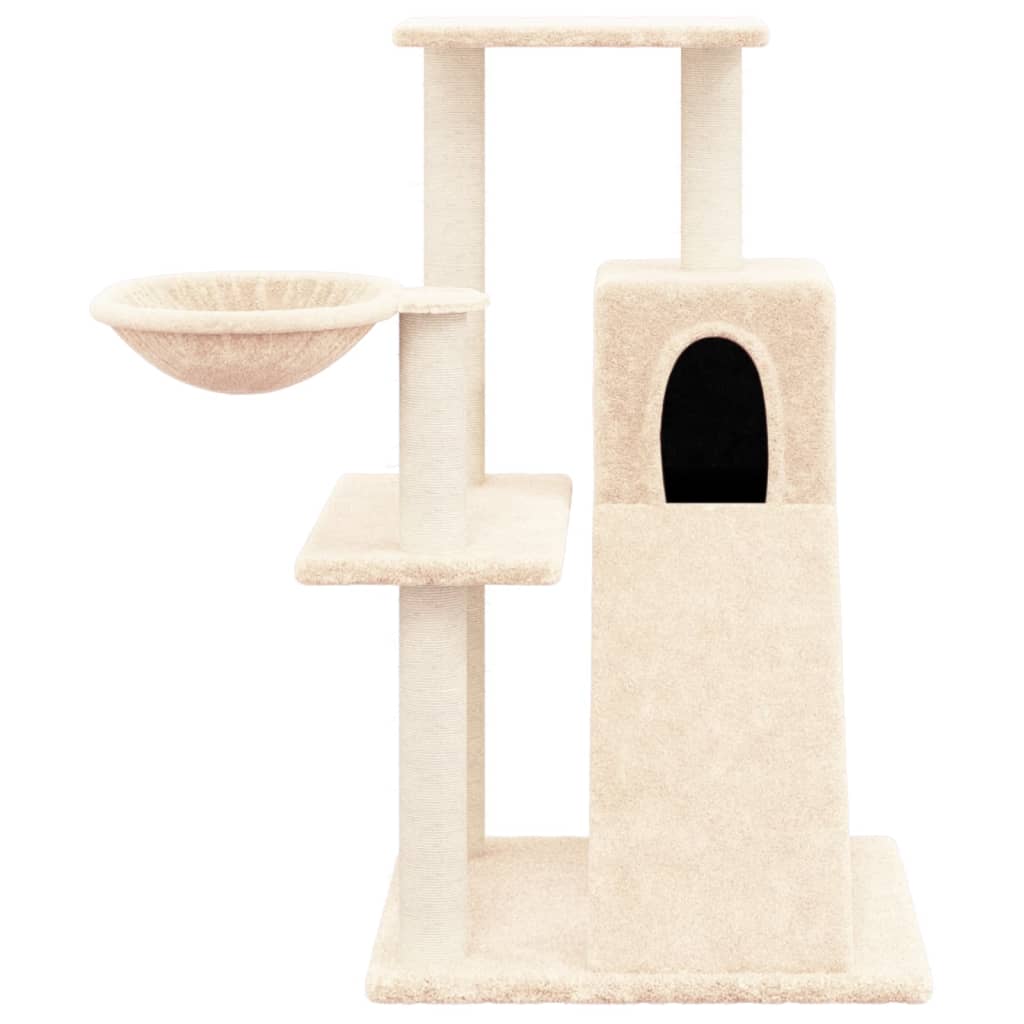 Vidaxl Cat Furniture z Sisal Scratosing Posts 82 cm kremowe kremowe