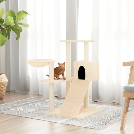 Vidaxl Cat Furniture avec Sisal Scratch Posts 82 cm Crème -Colored