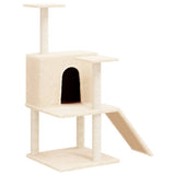 Vidaxl Cat Furniture avec Sisal Scratch Posts 109 cm Crème -Colored