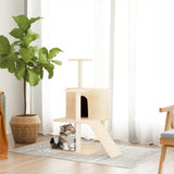 Vidaxl Cat Furniture avec Sisal Scratch Posts 109 cm Crème -Colored