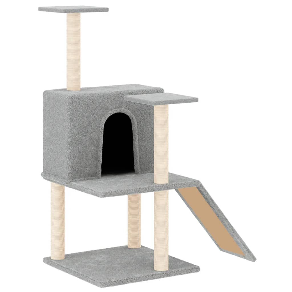 Vidaxl Cat Furniture avec Sisal Scratch Posts 109 cm Gris clair