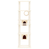 Vidaxl Cat Furniture avec Sisal Scratch Posts 169 cm Crème -Colored