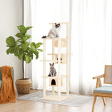 Vidaxl Cat Furniture avec Sisal Scratch Posts 169 cm Crème -Colored