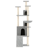 Vidaxl Cat Meubles avec Sisal Scratch Posts 175 cm Gris clair