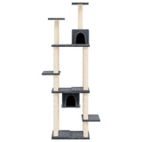 Vidaxl Cat Furniture avec Sisal Scratch Posts 176 cm Gris foncé