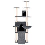 Vidaxl Cat Furniture avec Sisal Scratch Posts 154 cm Gris foncé