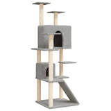 Vidaxl Cat Furniture avec Sisal Scratch Posts 153 cm Gris clair