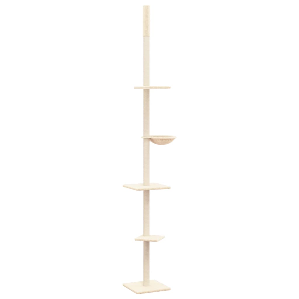 Vidaxl Cat møbler gulv til loft 263,5-289,5 cm cremefarvet