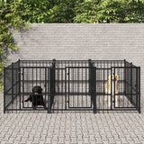 Vidaxl dog kennel for outside 5.63 m² steel