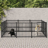 Vidaxl dog kennel for outside 5.63 m² steel