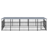 Vidaxl Hond Kennel mam Daach 9.38 m² Stol