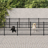 Vidaxl Dog Kennel pour l'extérieur de 28,23 m² en acier