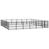 Vidaxl dog kennel for outside 33.87 m² steel