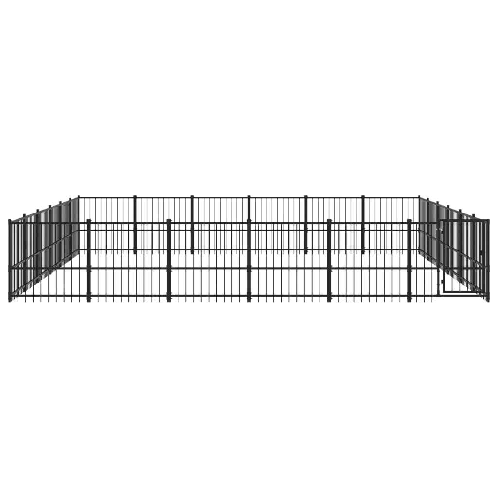 Vidaxl dog kennel for outside 33.87 m² steel