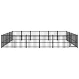 Vidaxl dog kennel for outside 33.87 m² steel