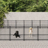 Vidaxl dog kennel for outside 33.87 m² steel